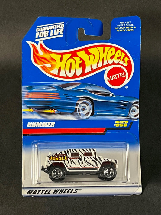 Hot Wheels 1997 #858 Hummer, White and Black Zebra