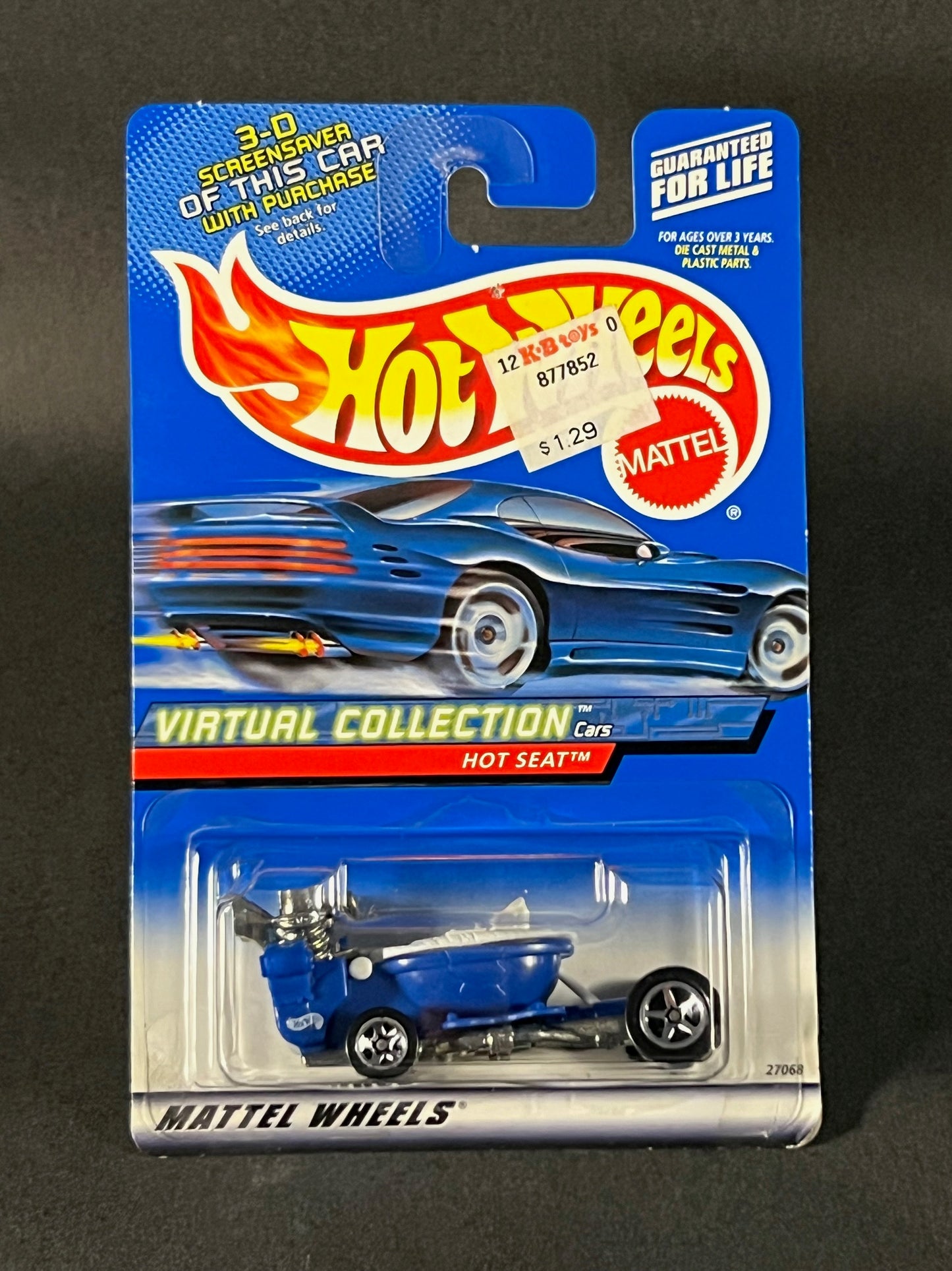 Hot Wheels 2000 Virtual Collection Cars #101 Hot Seat, Blue