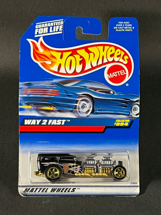 Hot Wheels 1998 #994 Way 2 Fast, Black