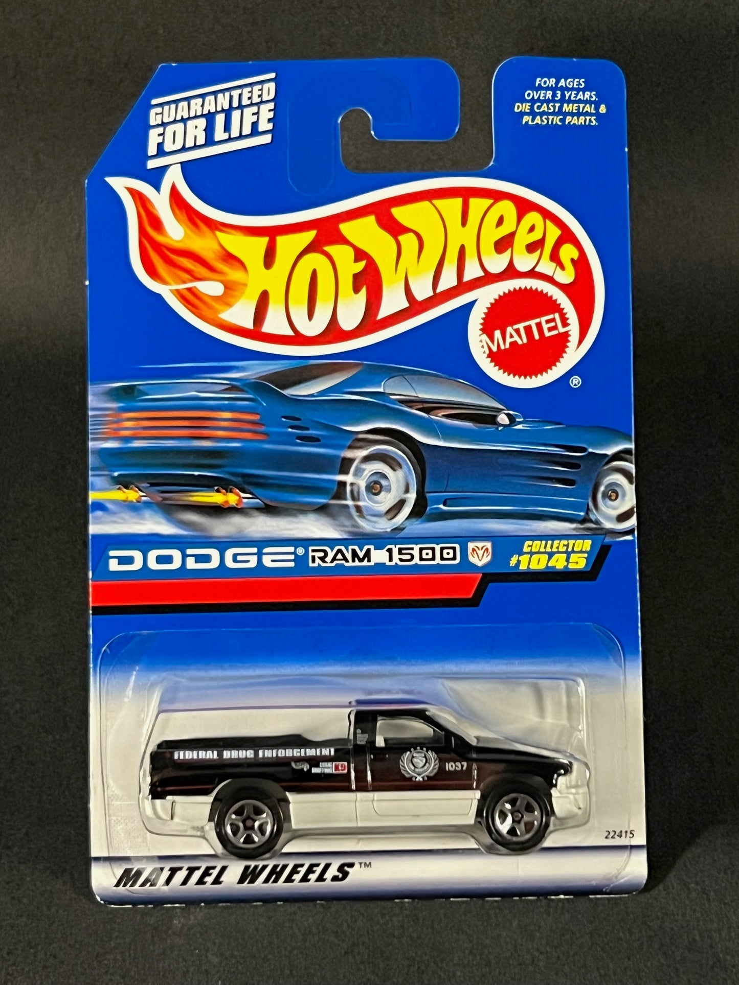 Hot Wheels 1998 #1045 Dodge Ram 1500, Black