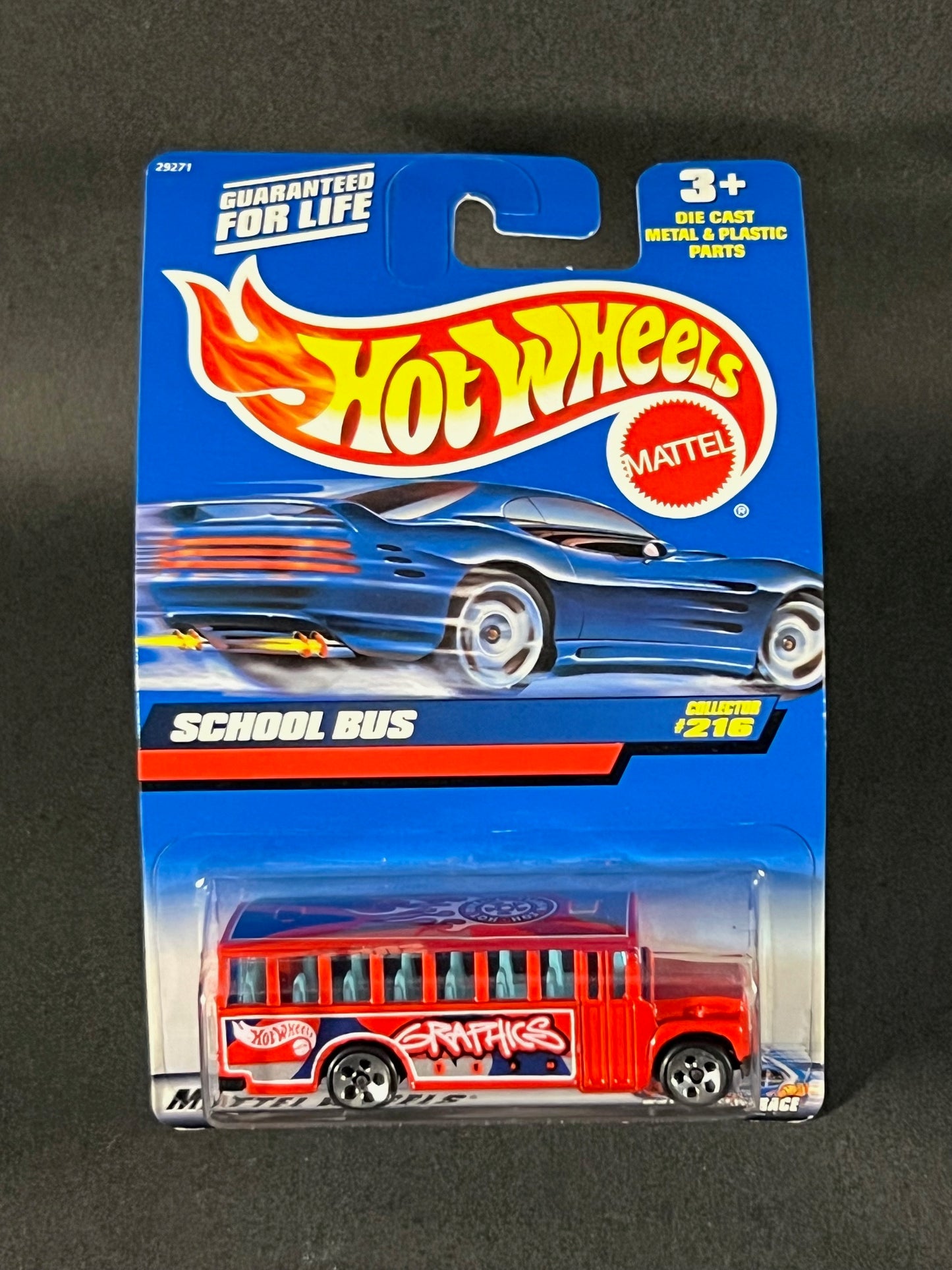 Hot Wheels 2000 #216 School Bus, Red