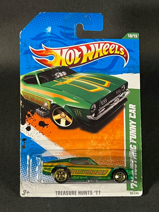 Hot Wheels 2010 Treasure Hunts '11 #10 '71 Mustang Funny Car, Green