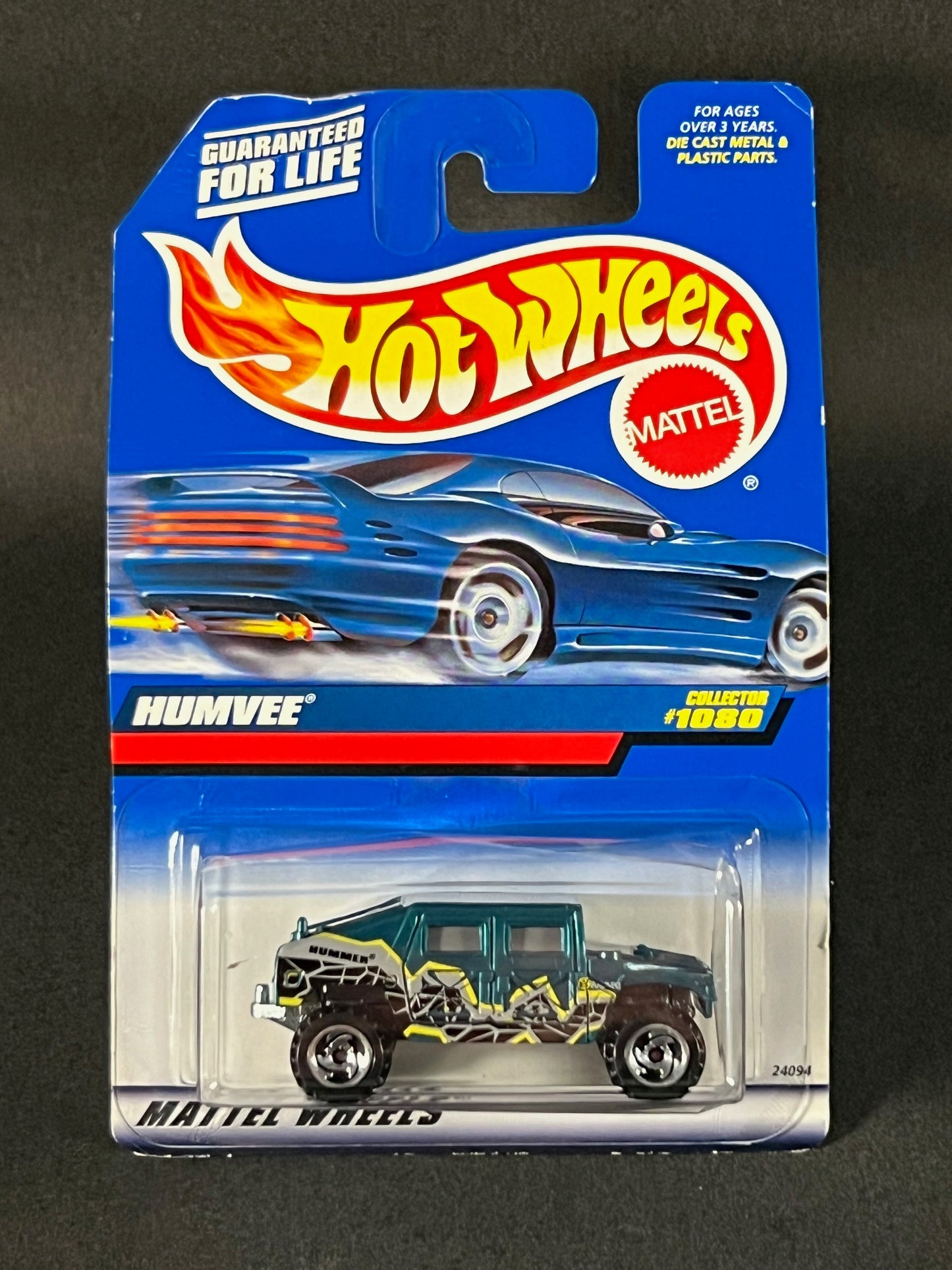 Hot Wheels 1998 #1080 Humvee, Green