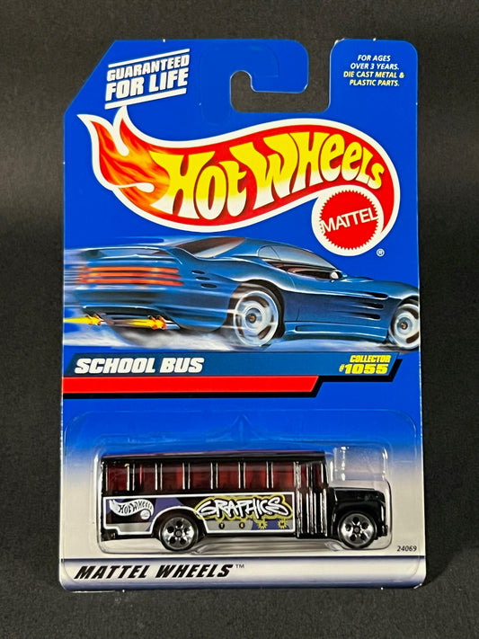 Hot Wheels 1998 #1055 School Bus, Black