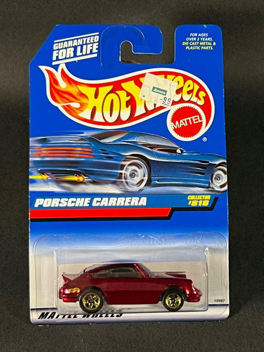 Hot Wheels 1997 #818 Porsche Carrera, Red