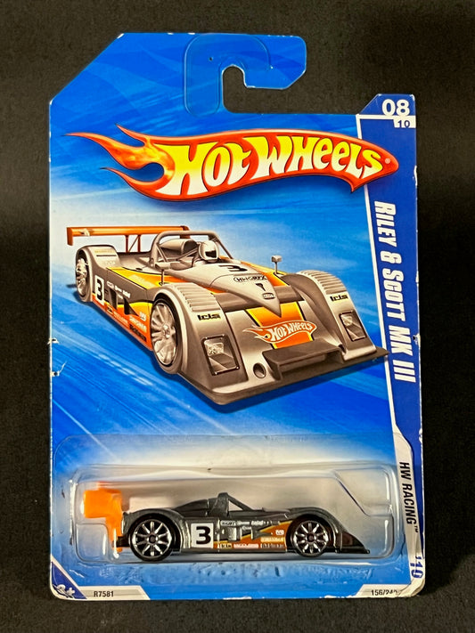 Hot Wheels 2010 HW Racing '10 #156 Riley & Scott Mk III, Silver