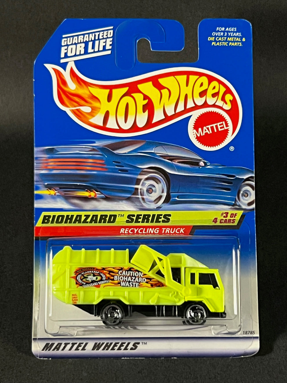 Hot Wheels 1997 Biohazard Series #3 Recycling Truck, Yellow – Plutonium ...