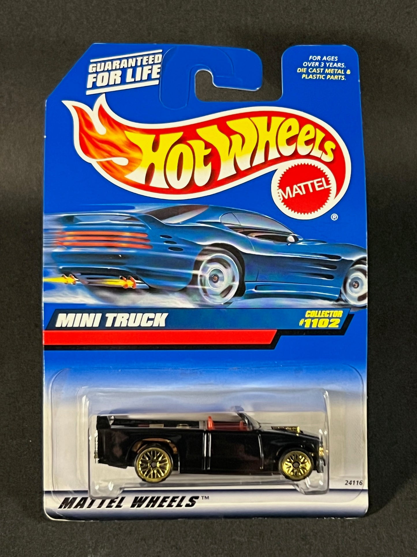 Hot Wheels 1998 #1102 Mini Truck, Black