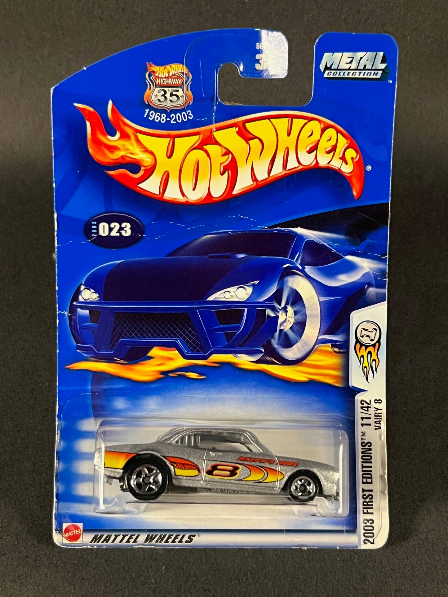 Hot Wheels #023 2003 First Editions Vairy 8, Silver