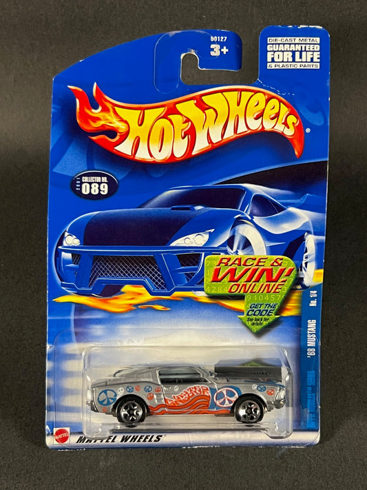 Hot Wheels 2001 Hippie Mobiles #1 '68 Mustang, Silver