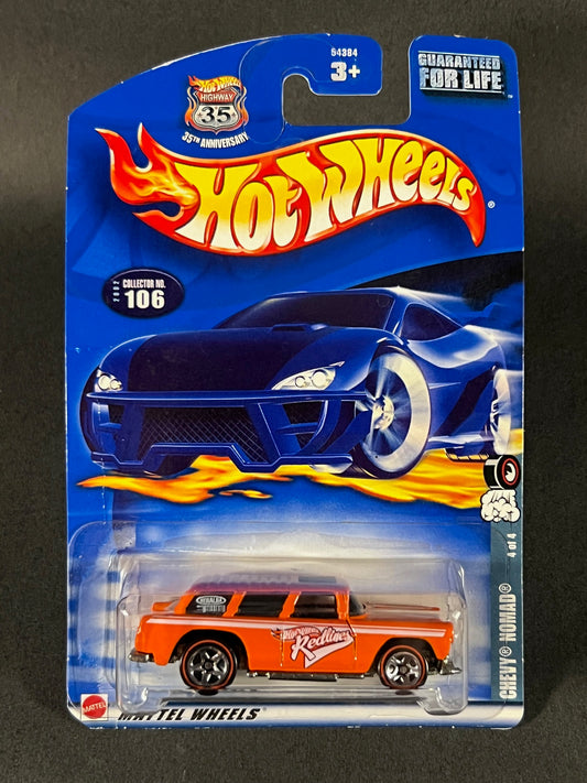 Hot Wheels 2002 106 Red Lines #4 Chevy Nomad, Orange