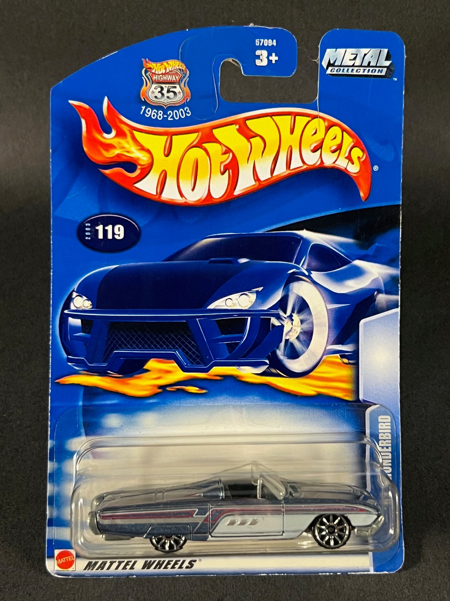 Hot Wheels 2003 #119 '63 Thunderbird, Blue