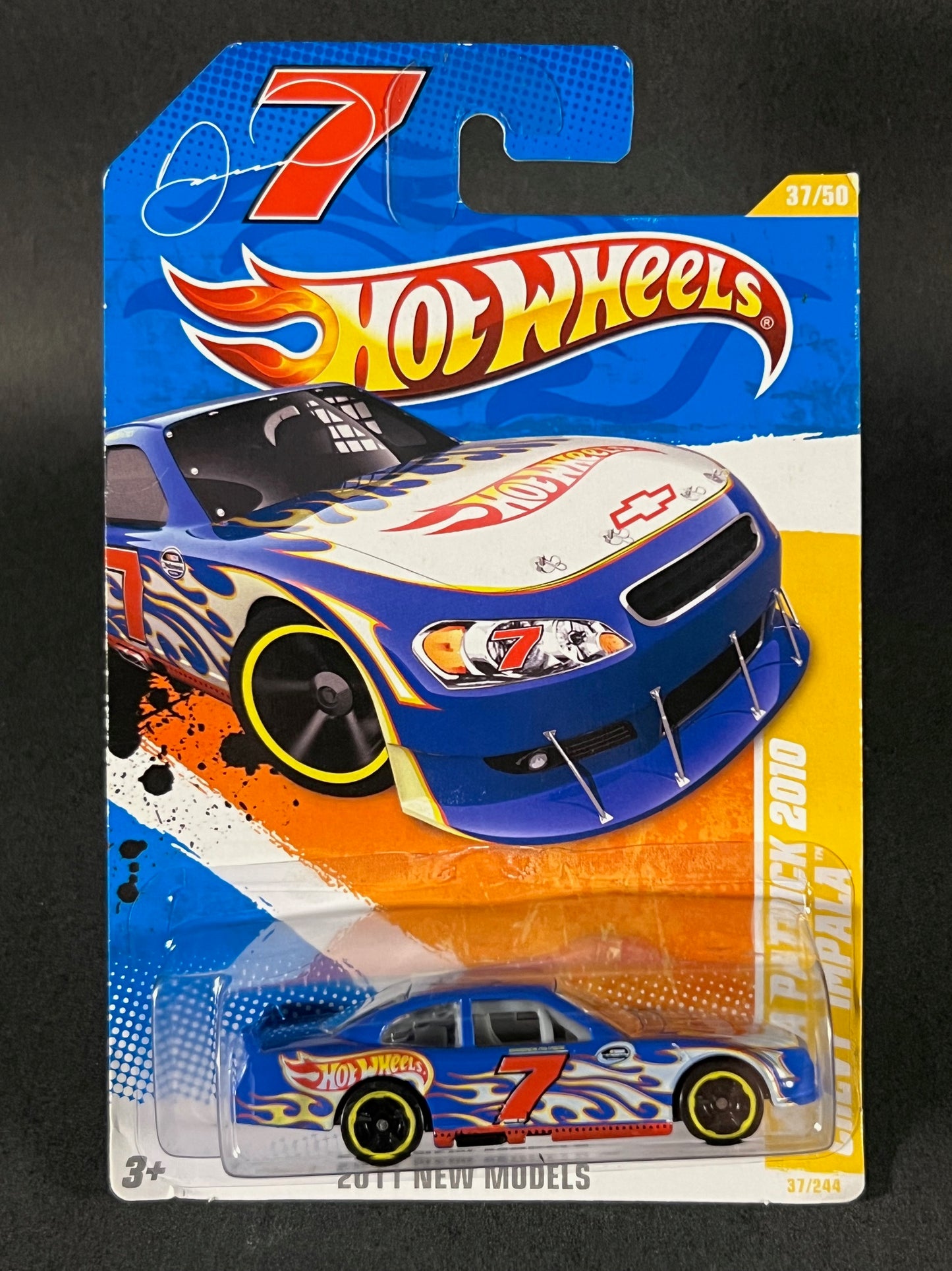 Hot Wheels 2011 New Models #37 Danica Patrick 2010 Chevy Impala, Blue