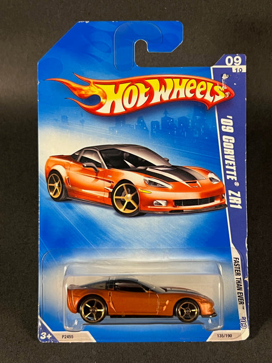 Hot Wheels 2009 Faster Than Ever '09 09/10 '09 Corvette ZR1, Orange