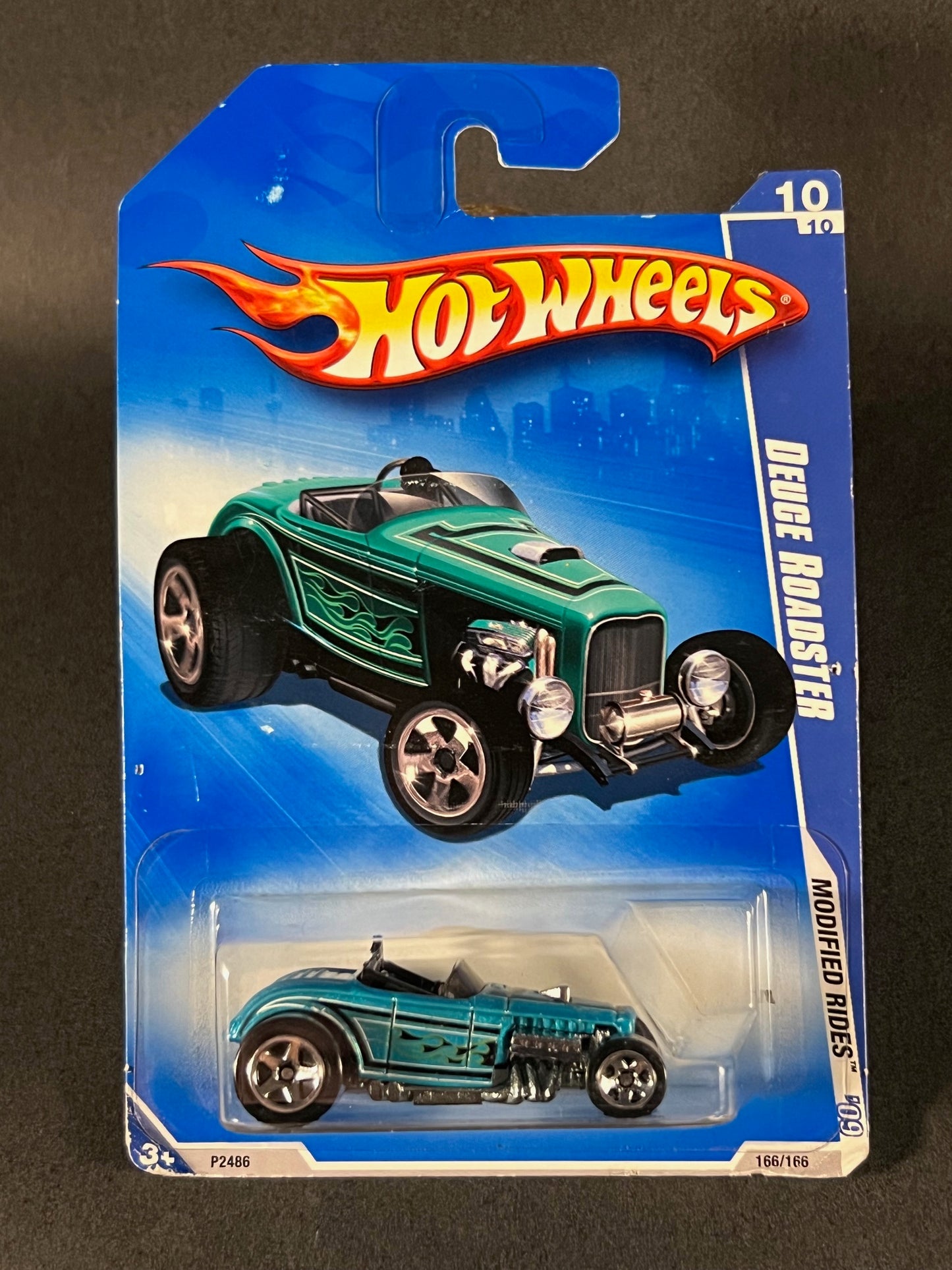 Hot Wheels 2009 Modified Rides '09 10/10 #166 Deuce Roadster, Blue