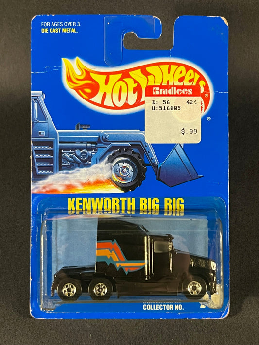 Hot Wheels 1991 #76 Kenworth Big Rig, Black