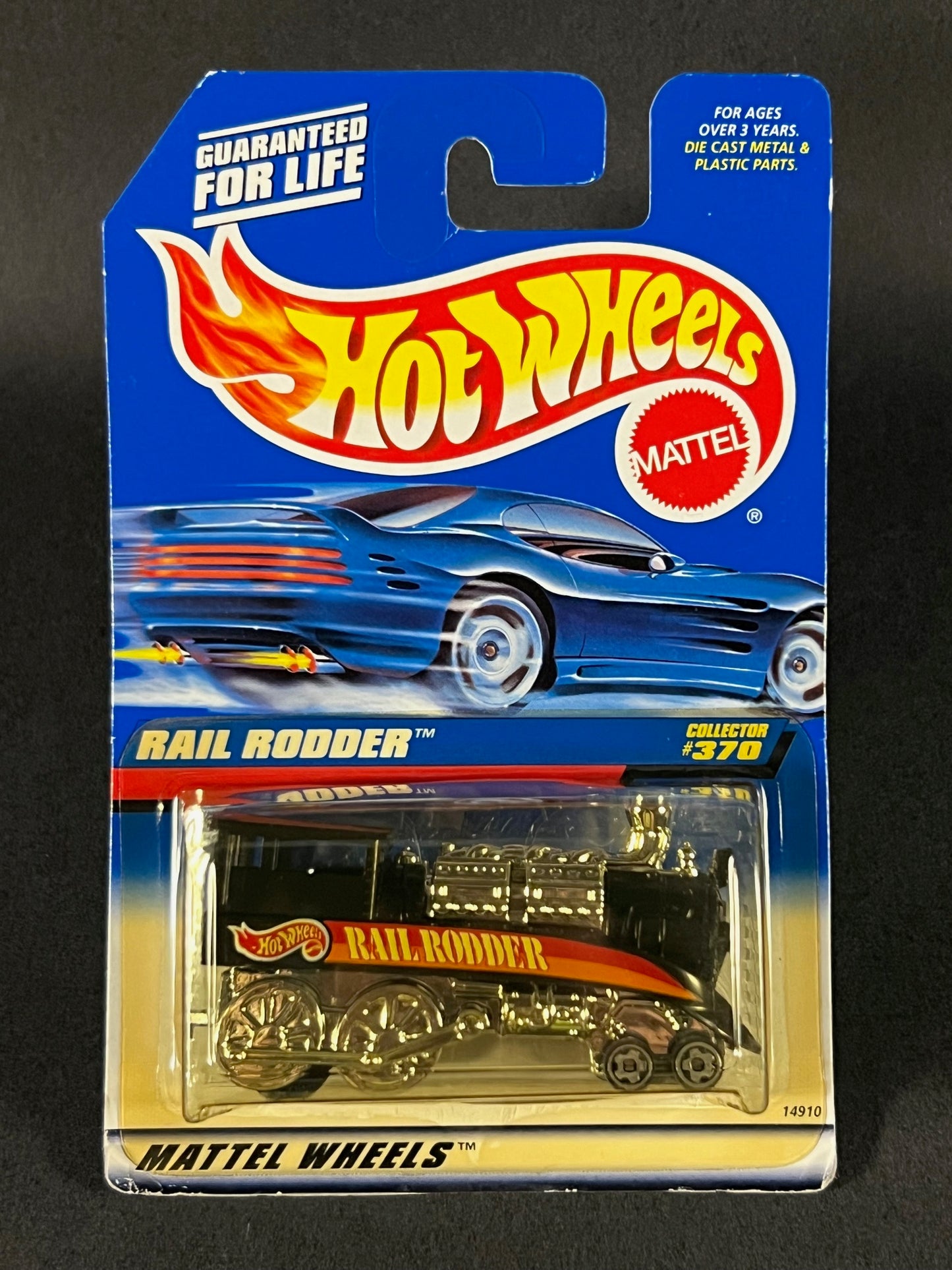 Hot Wheels 1997 #370 Rail Rodder, Black