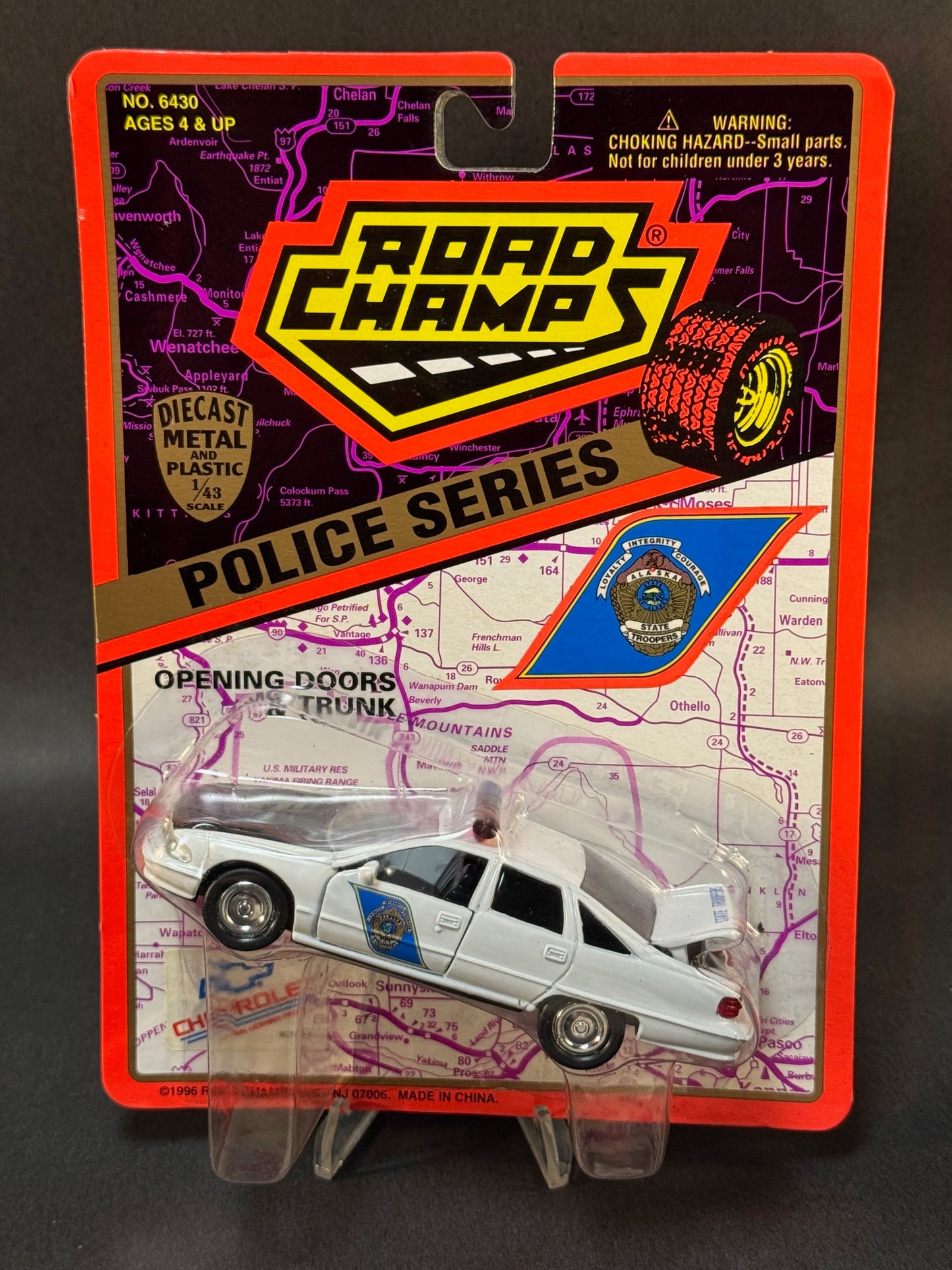 1996 Road Champs State Police Collector's Series Alaska State Troopers, White
