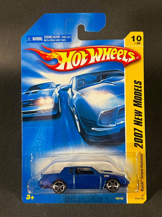 Hot Wheels #010 2007 New Models Buick Grand National, Blue