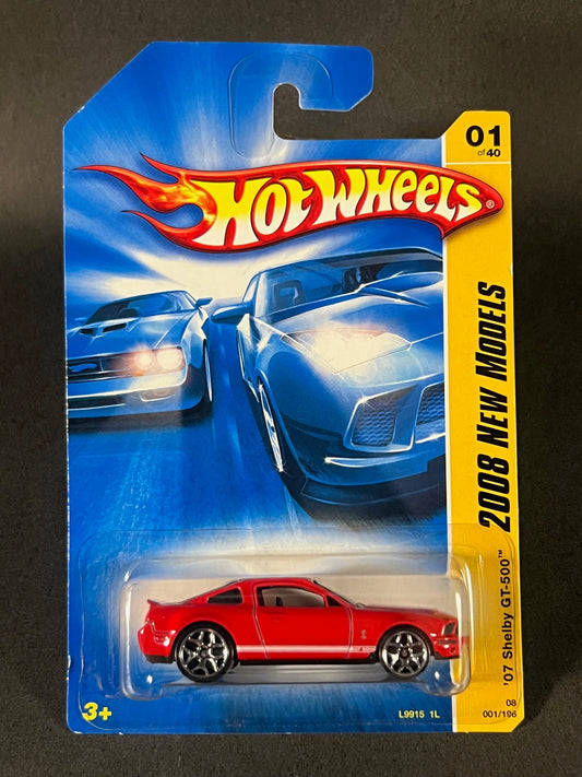 Hot Wheels #001 2008 New Models '07 Shelby GT-500, Red