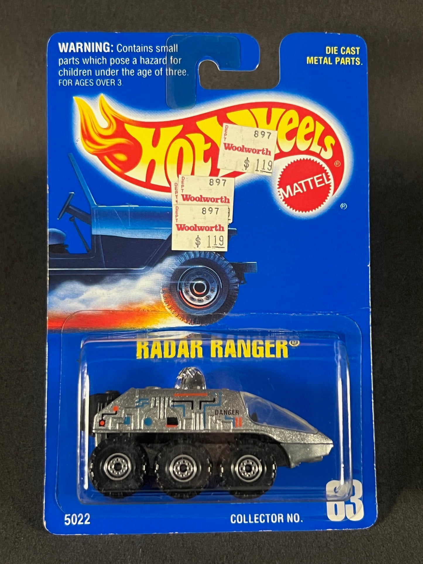 Hot Wheels 1991 #63 Radar Ranger, Silver