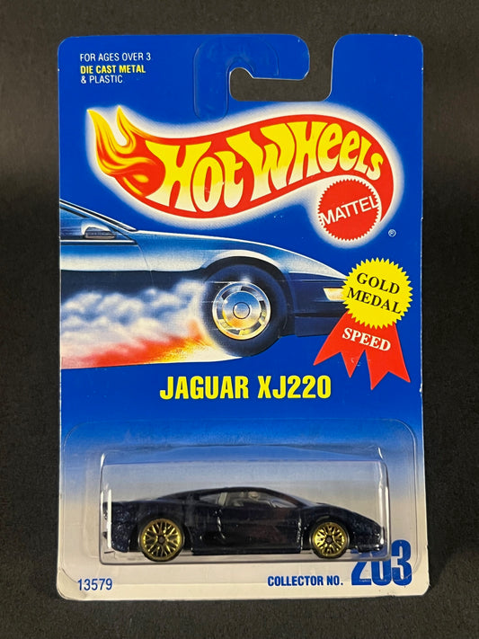 Hot Wheels 1991 #203 Jaguar XJ220, Dark Blue