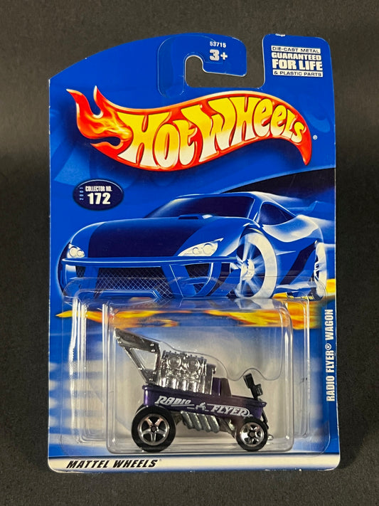 Hot Wheels 2001 #172 Radio Flyer Wagon, Purple