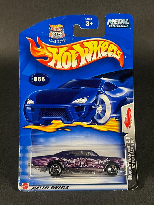 Hot Wheels 2003 #066 Dragon Wagons 2/5 '67 Pontiac GTO, Purple