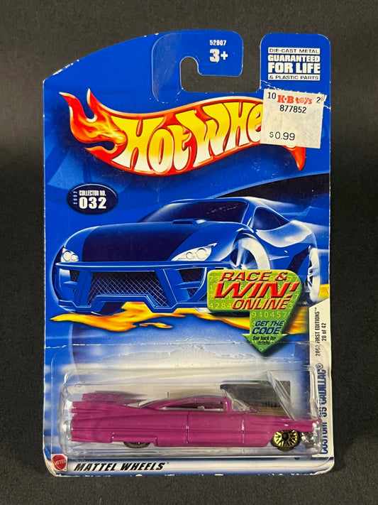 Hot Wheels #032 2002 First Editions Custom '59 Cadillac, Purple
