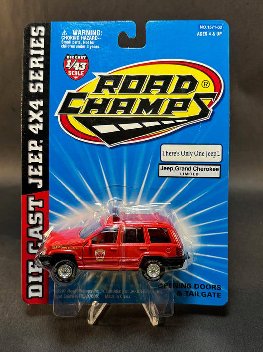 1997 Road Champs Jeep 4x4 Series Baltimore City Fire Department Battalion Chief, Red