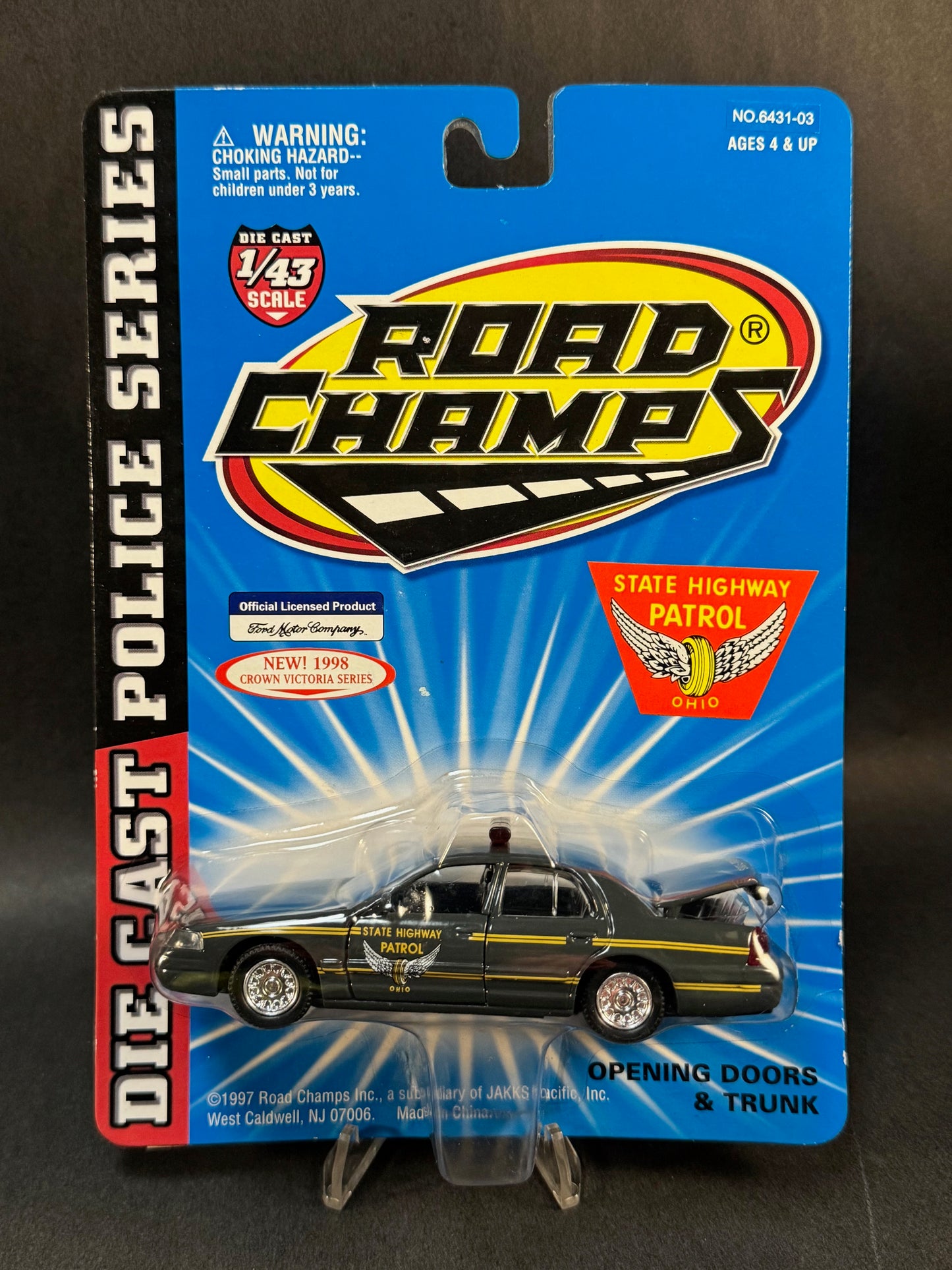 1997 Road Champs Crown Victoria Series Ohio State Highway Patrol, Gray and Yellow