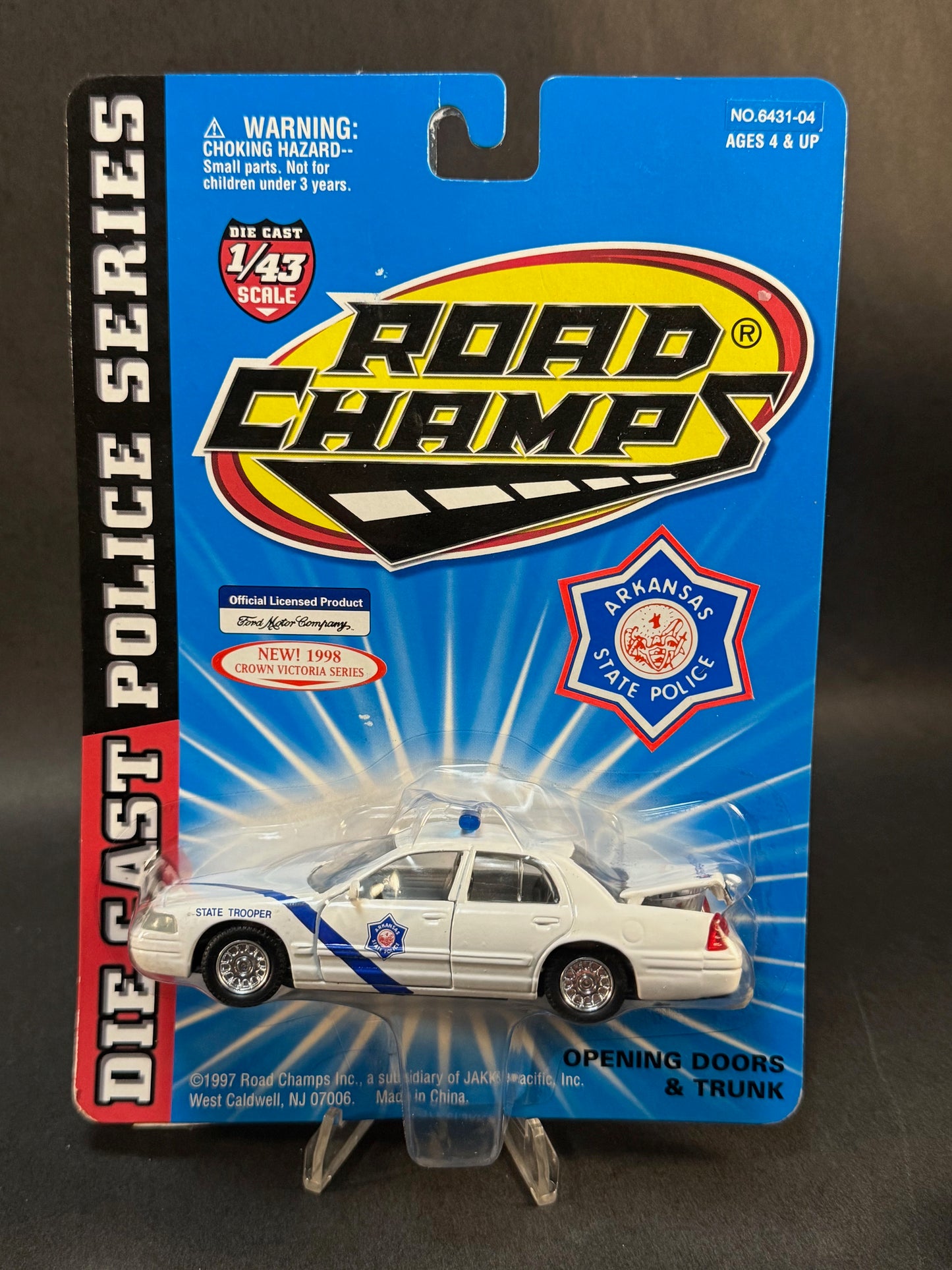 1997 Road Champs Crown Victoria Series Arkansas State Police Trooper, White