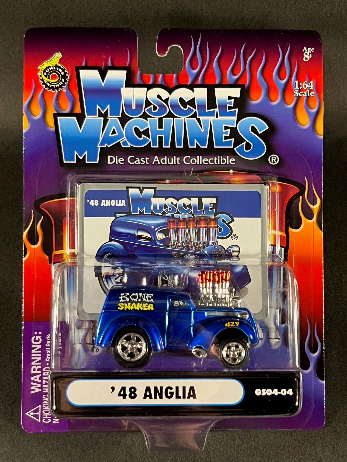 Muscle Machines 2004 GS04-04 '48 Anglia, Blue