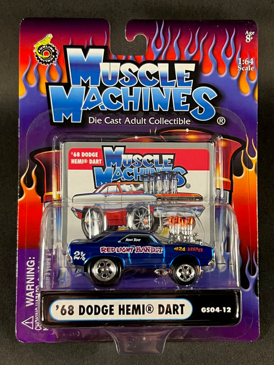 Muscle Machines 2004 GS04-12 '68 Dodge Hemi Dart, Blue