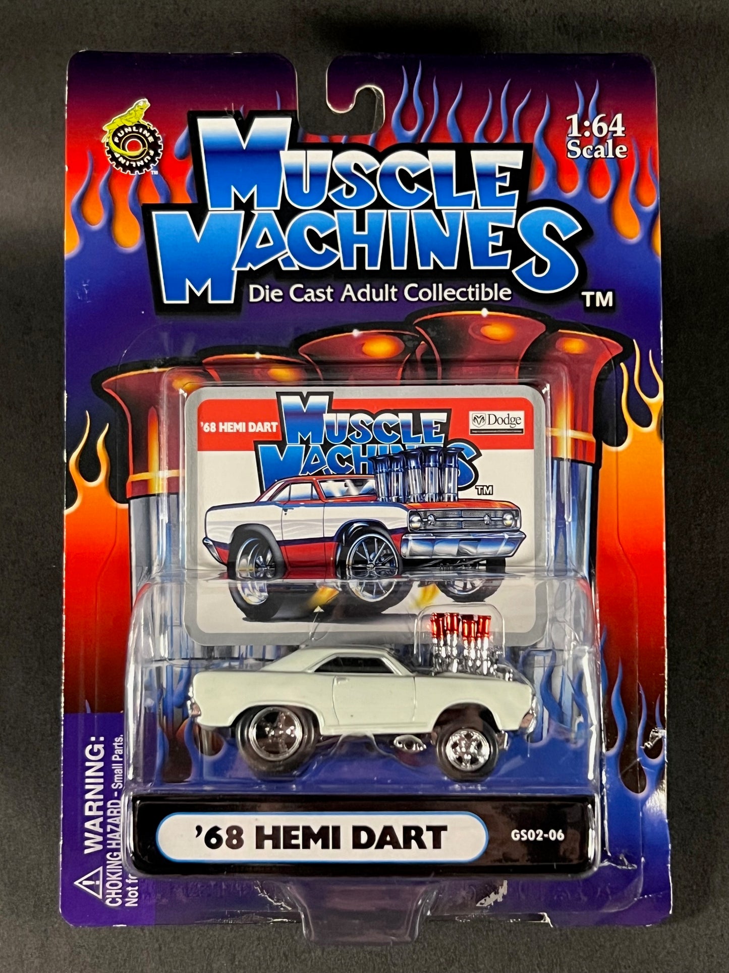 Muscle Machines 2002 GS02-06 '68 Hemi Dart, White