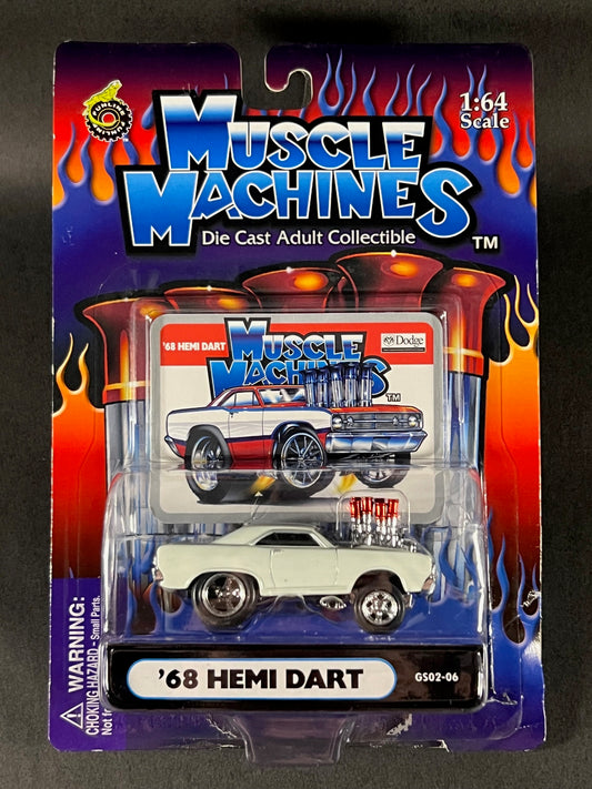 Muscle Machines 2002 GS02-06 '68 Hemi Dart, White