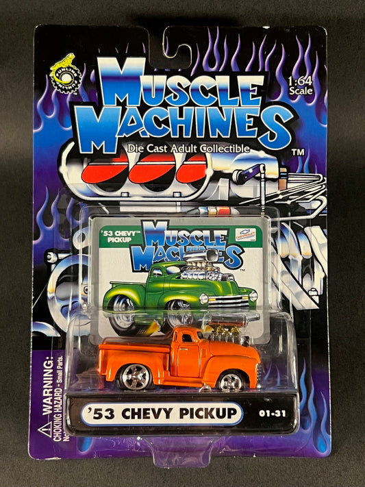 Muscle Machines 2000 Series 1 01-31 '53 Chevy Pickup, Orange