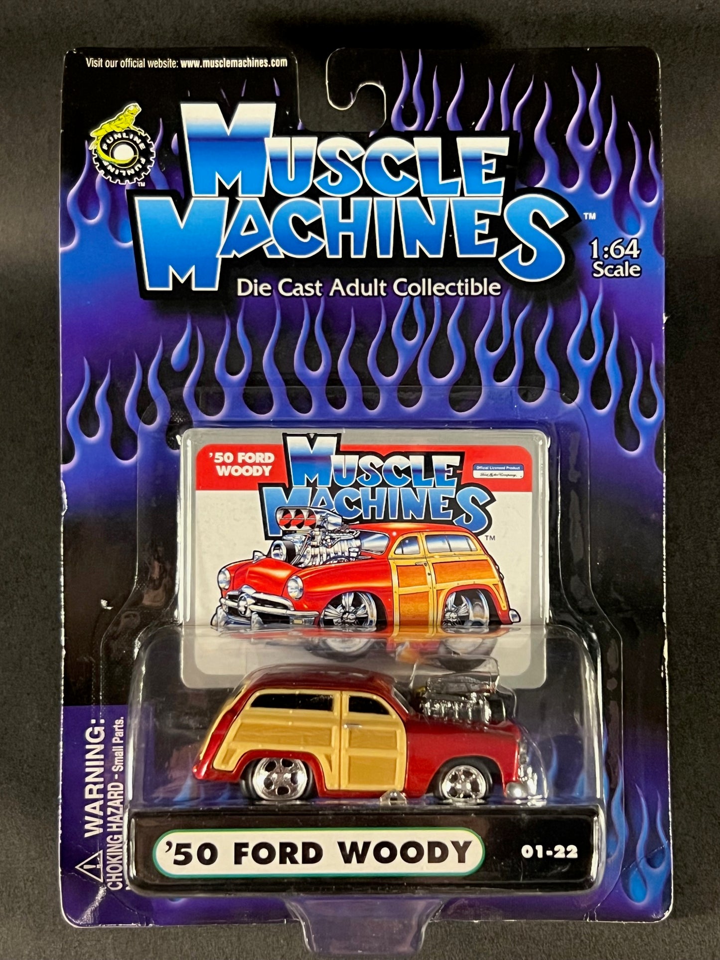 Muscle Machines 2000 01-22 '50 Ford Woody, Red