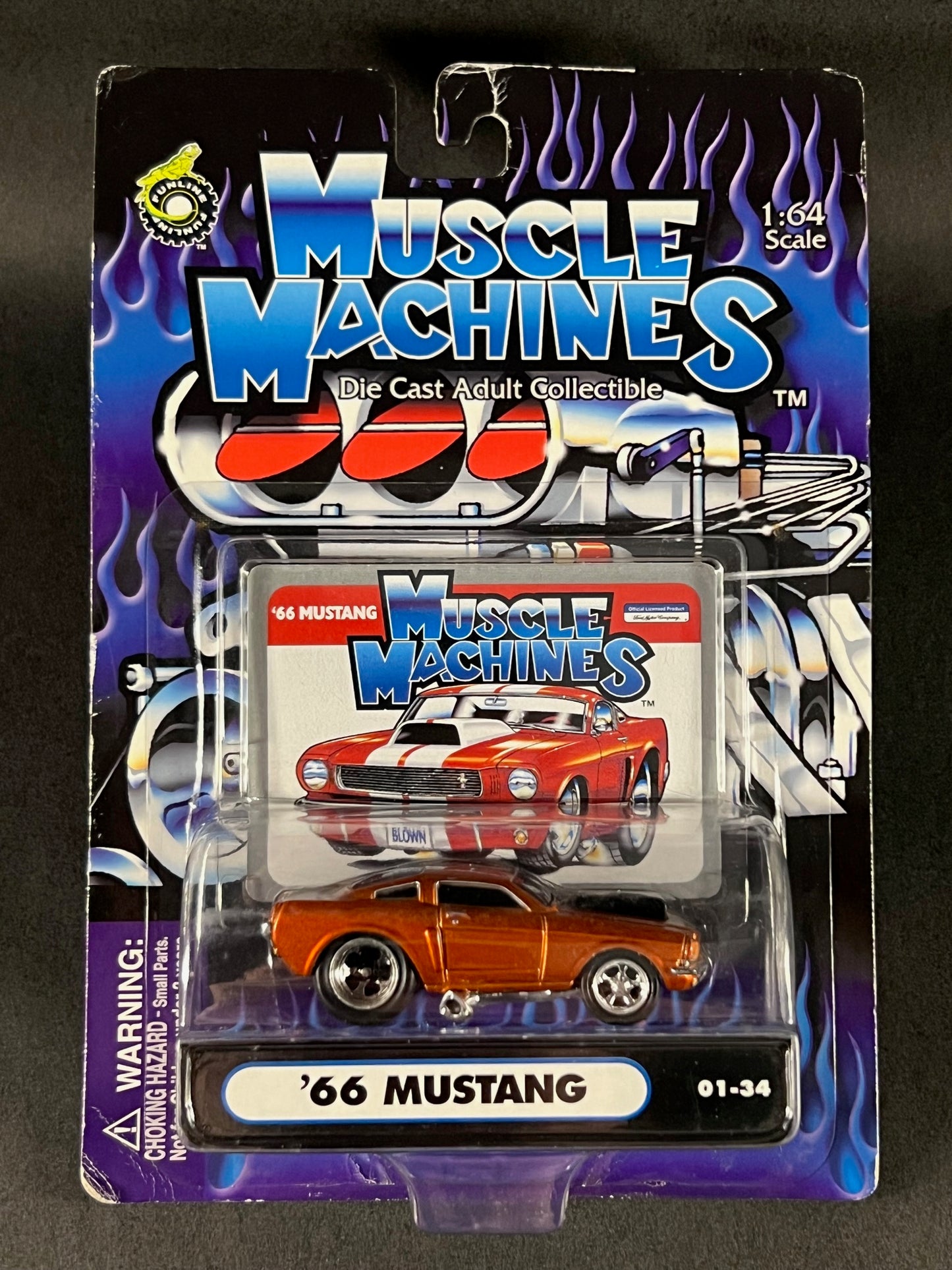 Muscle Machines 2001 Series 1 01-34 '66 Mustang, Copper