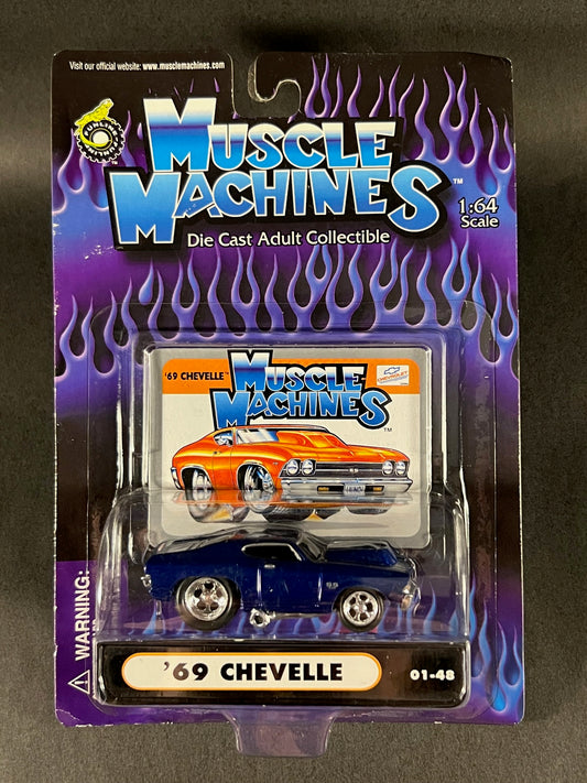 Muscle Machines 2001 Series 1 01-48 '69 Chevelle, Blue