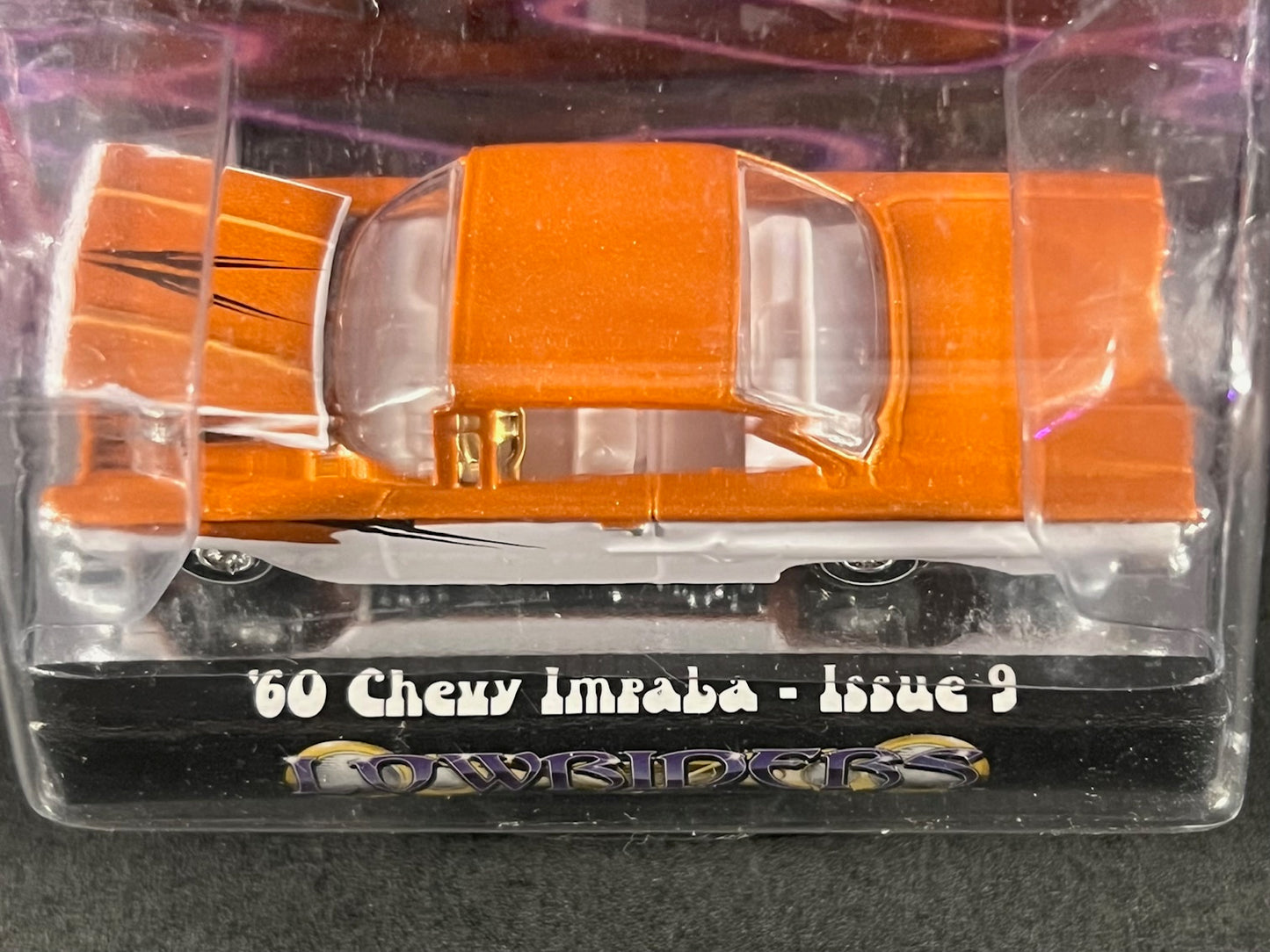 Racing Champions 1999 Lowriders Issue 9 '60 Chevy Impala, Orange