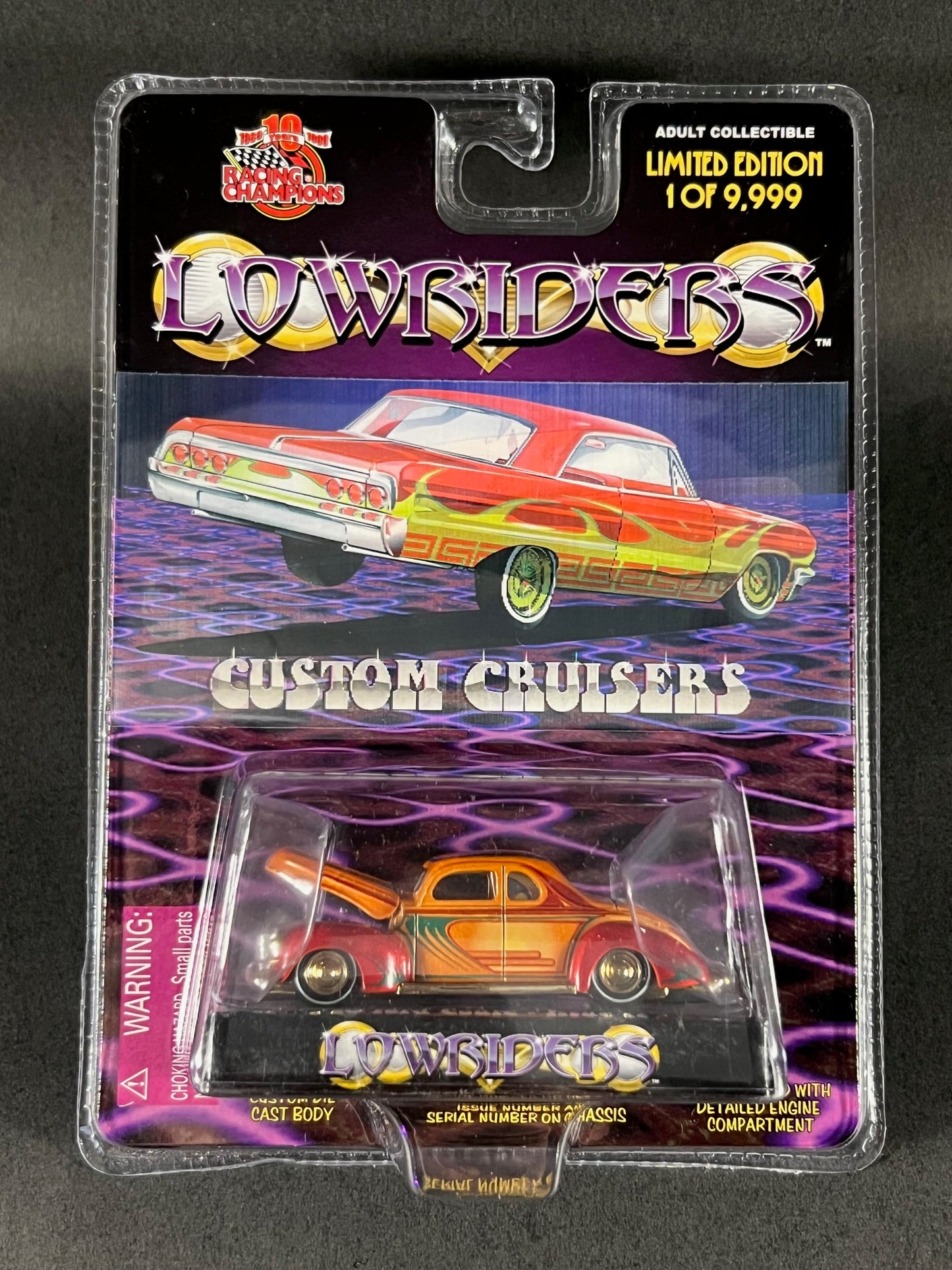 Racing Champions 1999 Lowriders Issue 17 '40 Ford Coupe, Orange