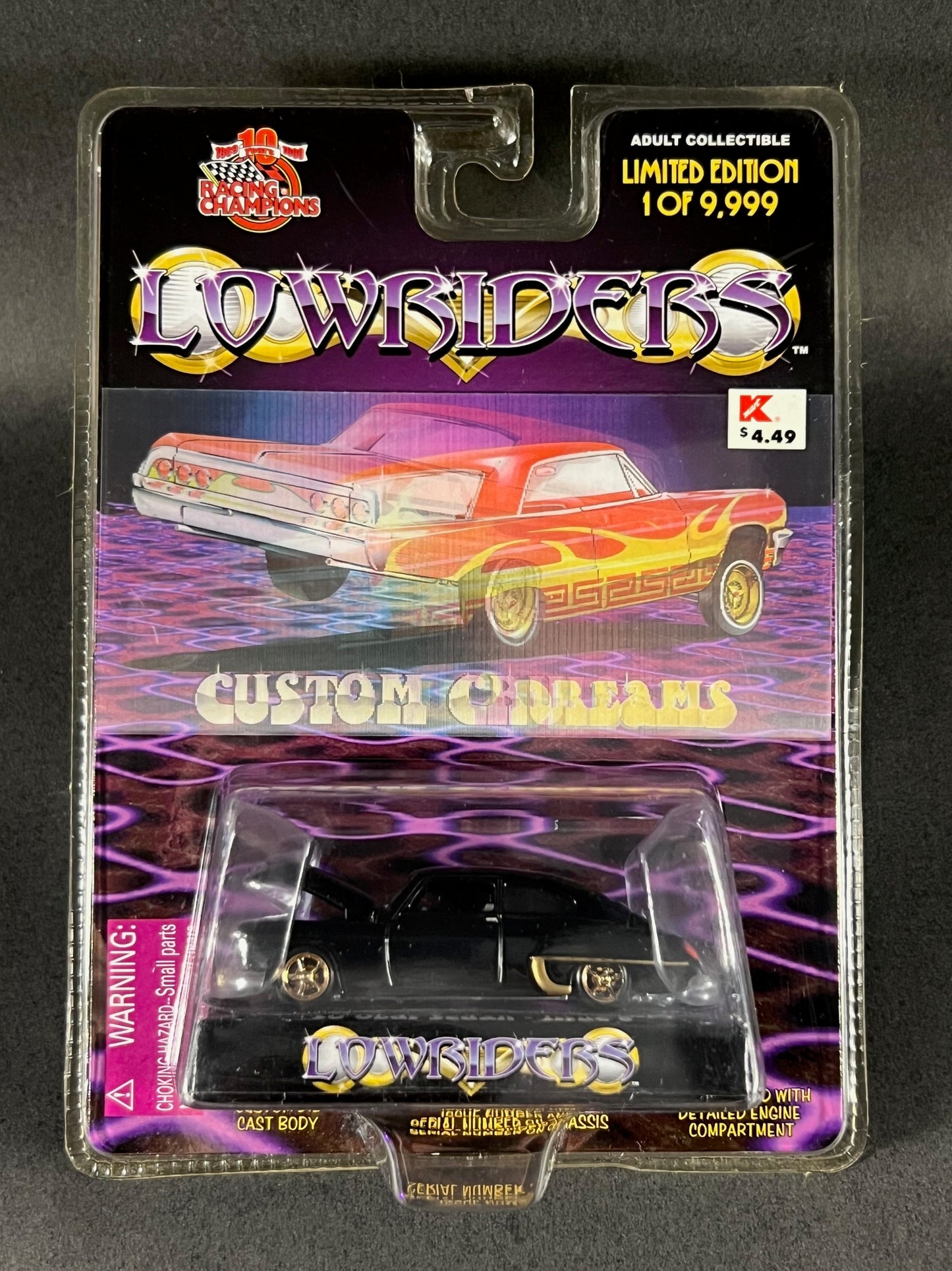 Racing Champions 1999 Lowriders Issue 6 '50 Olds Sedan, Black