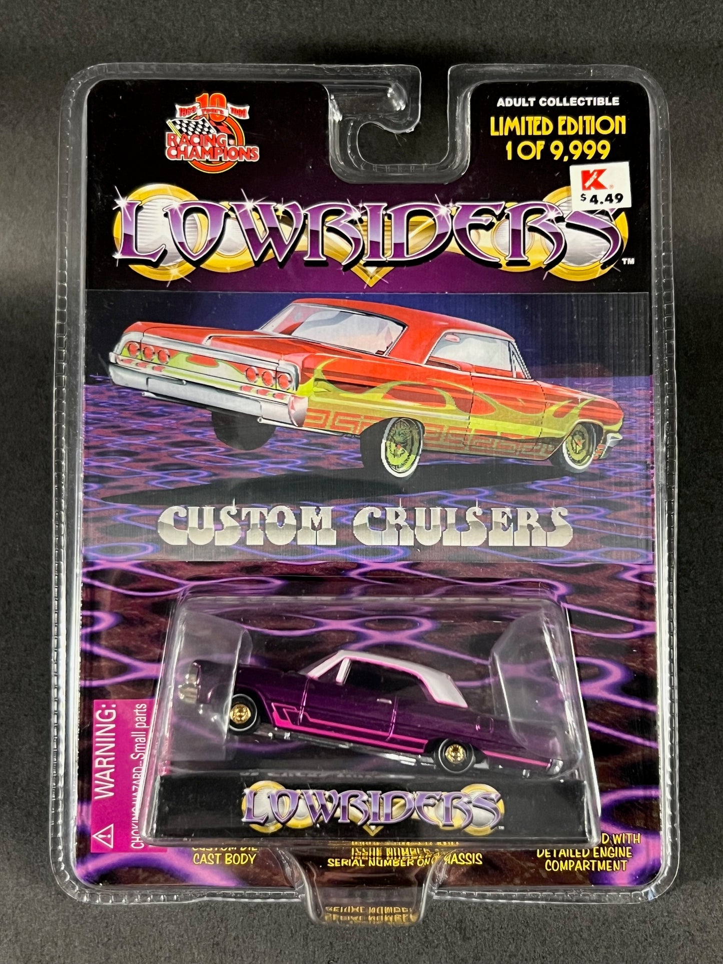 Racing Champions 1999 Lowriders Issue 8 '64 Chevy Impala, Purple