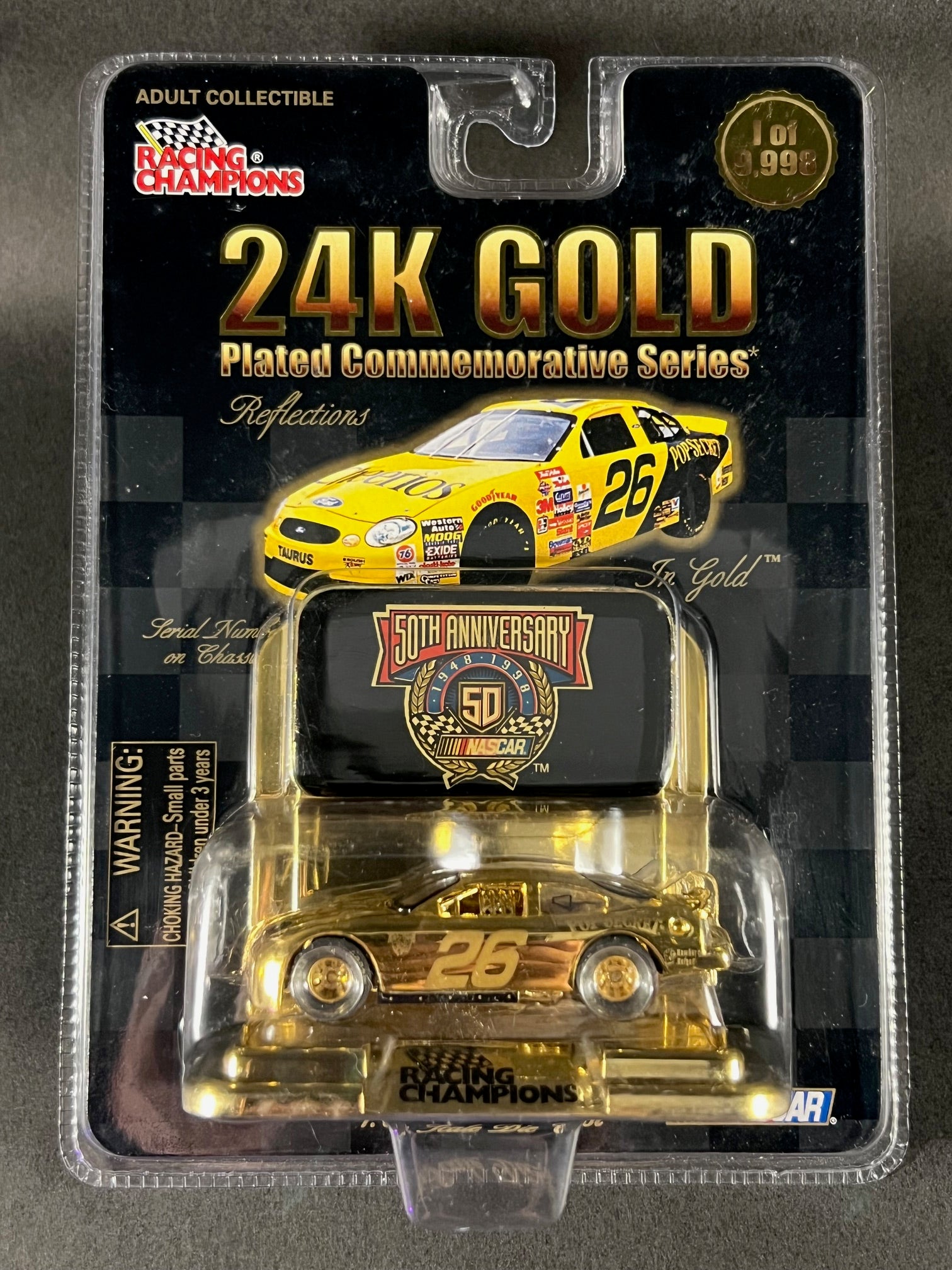 Racing Champions 1998 24K Gold NASCAR Cheerios #26 – Plutonium Garage