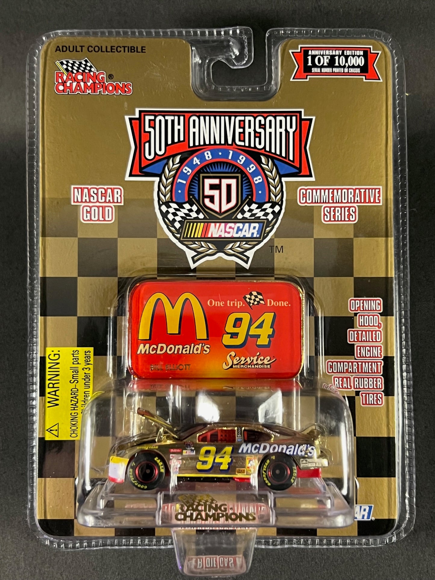 Racing Champions 1999 NASCAR Gold McDonald's Bill Elliott #94