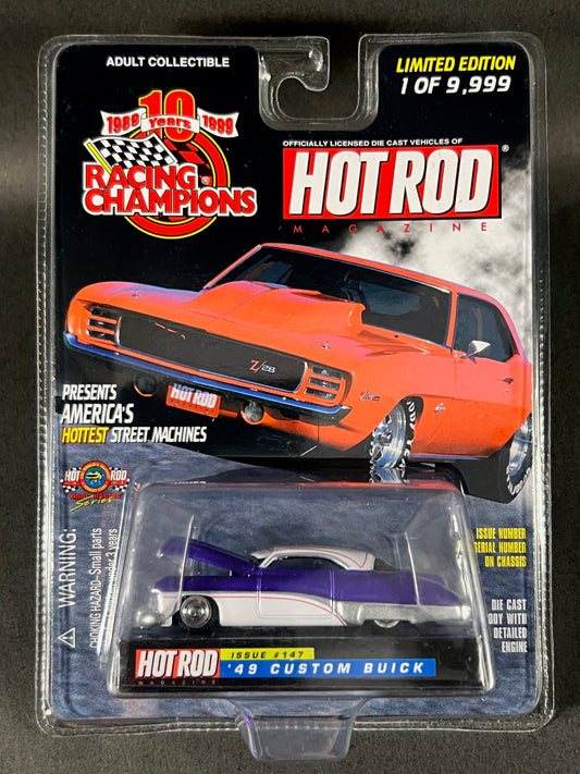 Racing Champions 1999 Hot Rod Magazine Issue #147 Custom Buick, Blue and White