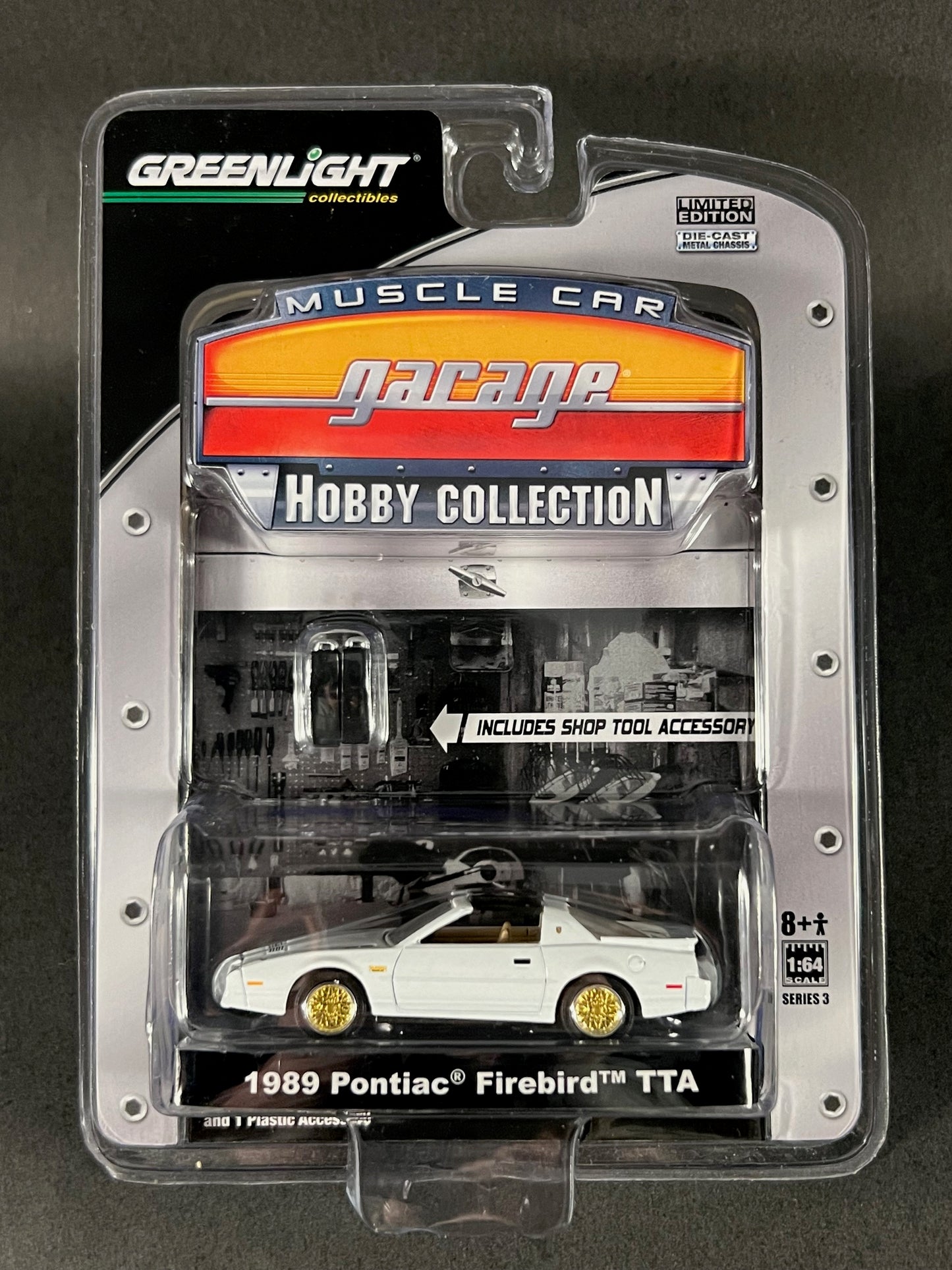 2008 GreenLight Muscle Car Garage 1989 Pontiac Firebird TTA, White