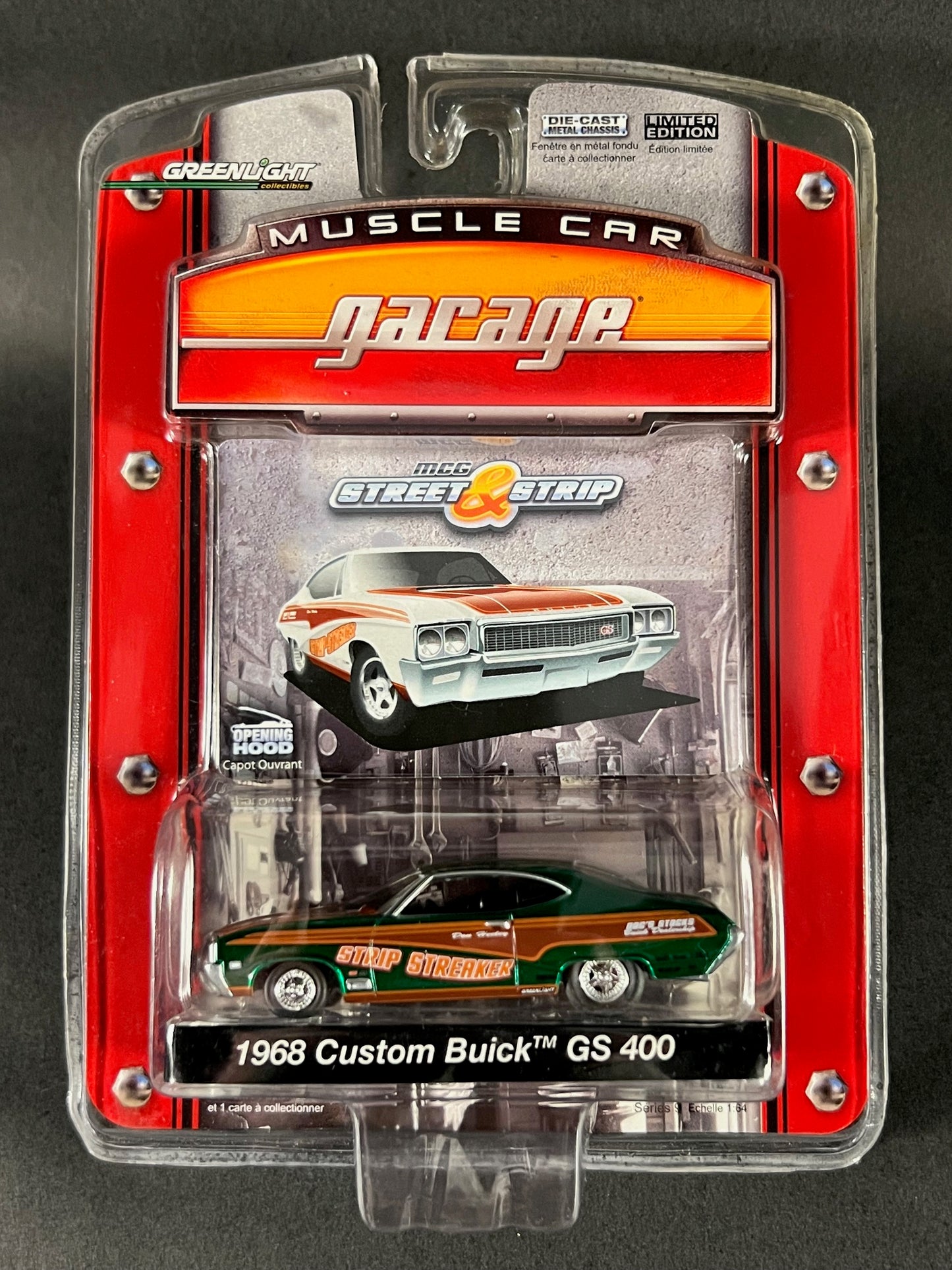 GreenLight 2008 Muscle Car Garage 1968 Custom Buick GS 400, Green