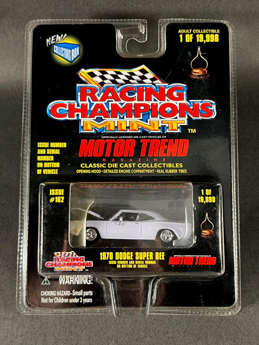 Racing Champions 1998 MINT Motor Trend Issue #162 1970 Dodge Super Bee, White